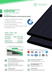SOLARWAY Solaranlage Komplettset 11 kW | Deye 10 kW | Bifazial inkl. Montagesystem, App & WiFi