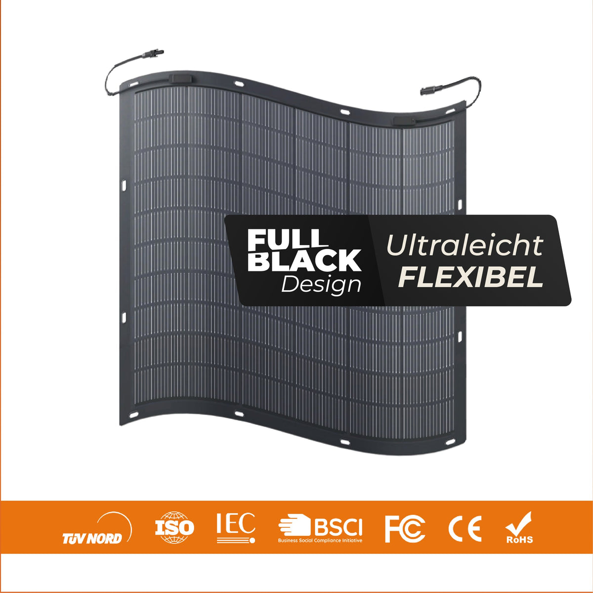 Solarway 225W flexibles Solarpanel | Full Black | Monokristallin