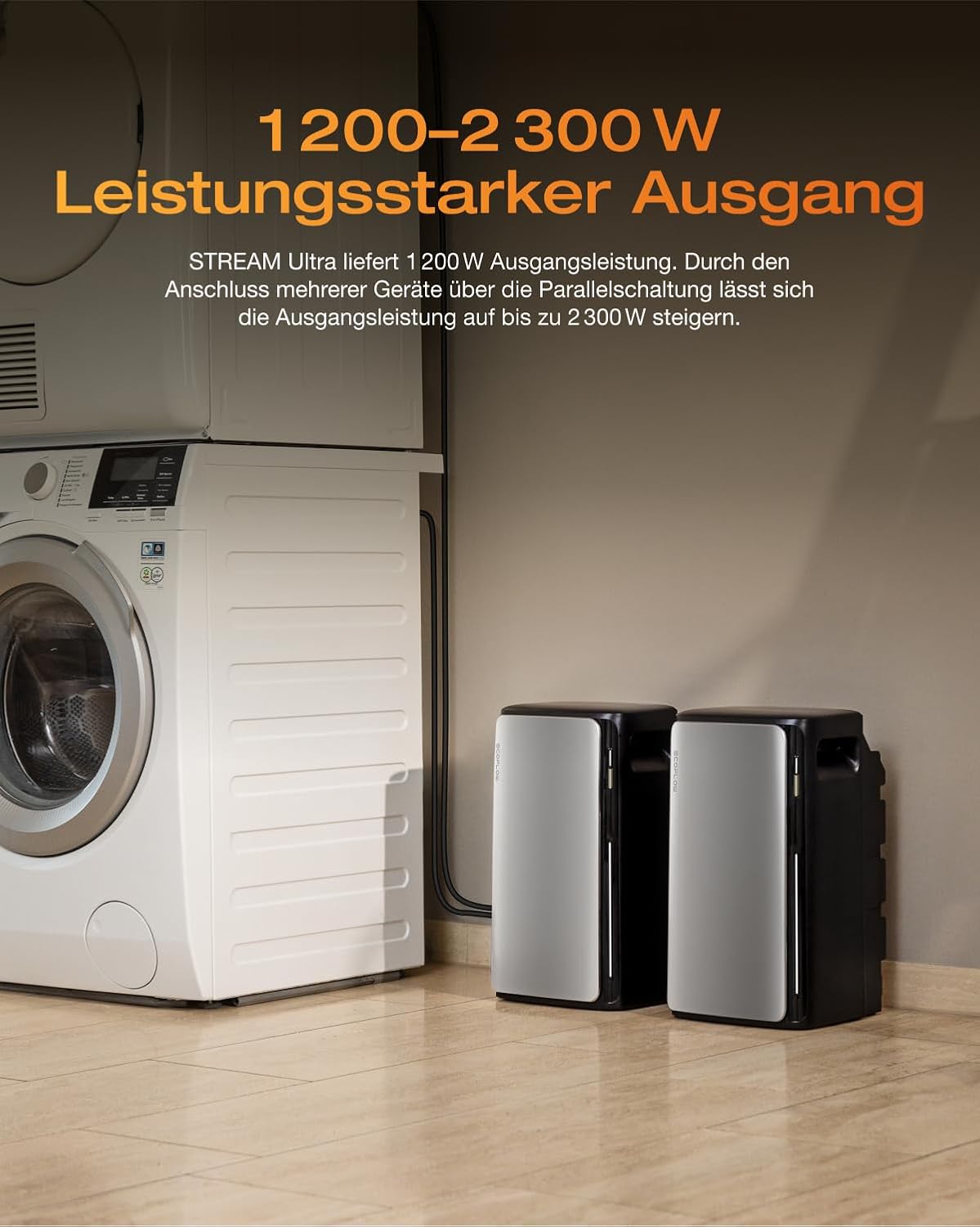 2x EcoFlow STREAM AC Pro 3840 Wh Speicher