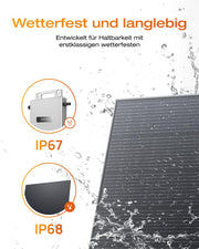 SOLARWAY Balkonkraftwerk 890 Watt | EcoFlow 600/800 Watt