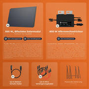Balkonkraftwerk 1000 Watt | Envertech 600/800 Watt