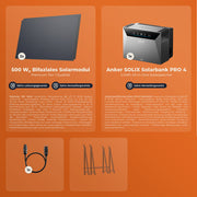 SOLARWAY Balkonkraftwerk 1000 Watt | Anker SOLIX Solarbank 4 Pro