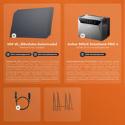 SOLARWAY Balkonkraftwerk 2000 Watt | Anker SOLIX Solarbank 4 Pro
