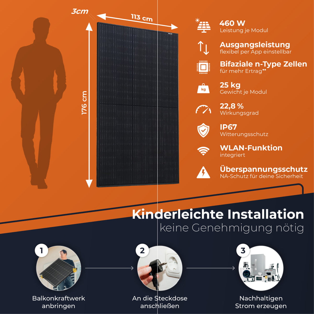 SOLARWAY Balkonkraftwerk 920 Watt | EcoFlow STREAM Max