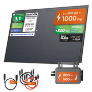 SOLARWAY Balkonkraftwerk 1000 Watt mit Hoymiles HiFlow 800 Wechselrichter