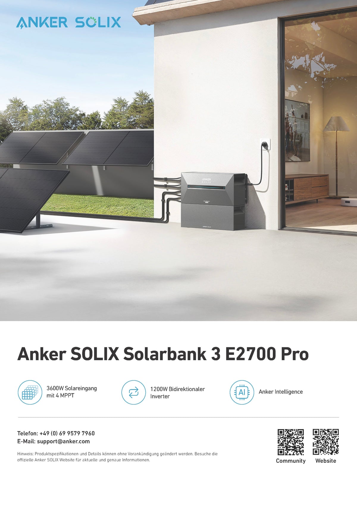 Anker SOLIX Solarbank 3 E2700 Pro | 2700 Wh Speicher