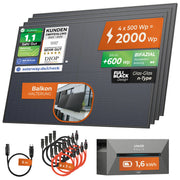 SOLARWAY Balkonkraftwerk 2000 Watt mit Anker Solarbank 2 – Produktansicht 10
