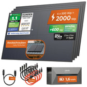 SOLARWAY Balkonkraftwerk 2000 Watt mit Anker Solarbank 2 – Produktansicht 12