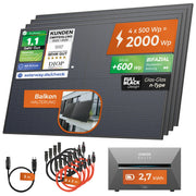SOLARWAY Balkonkraftwerk 2000 Watt mit Solarbank 3 E2700 Pro und 2,7 kWh – Ansicht 9