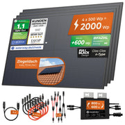 SOLARWAY Balkonkraftwerk 2000 Watt mit Envertech 800 Watt – Produktansicht 11