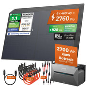 SOLARWAY Balkonkraftwerk 2760 Watt | Anker SOLIX Solarbank 3