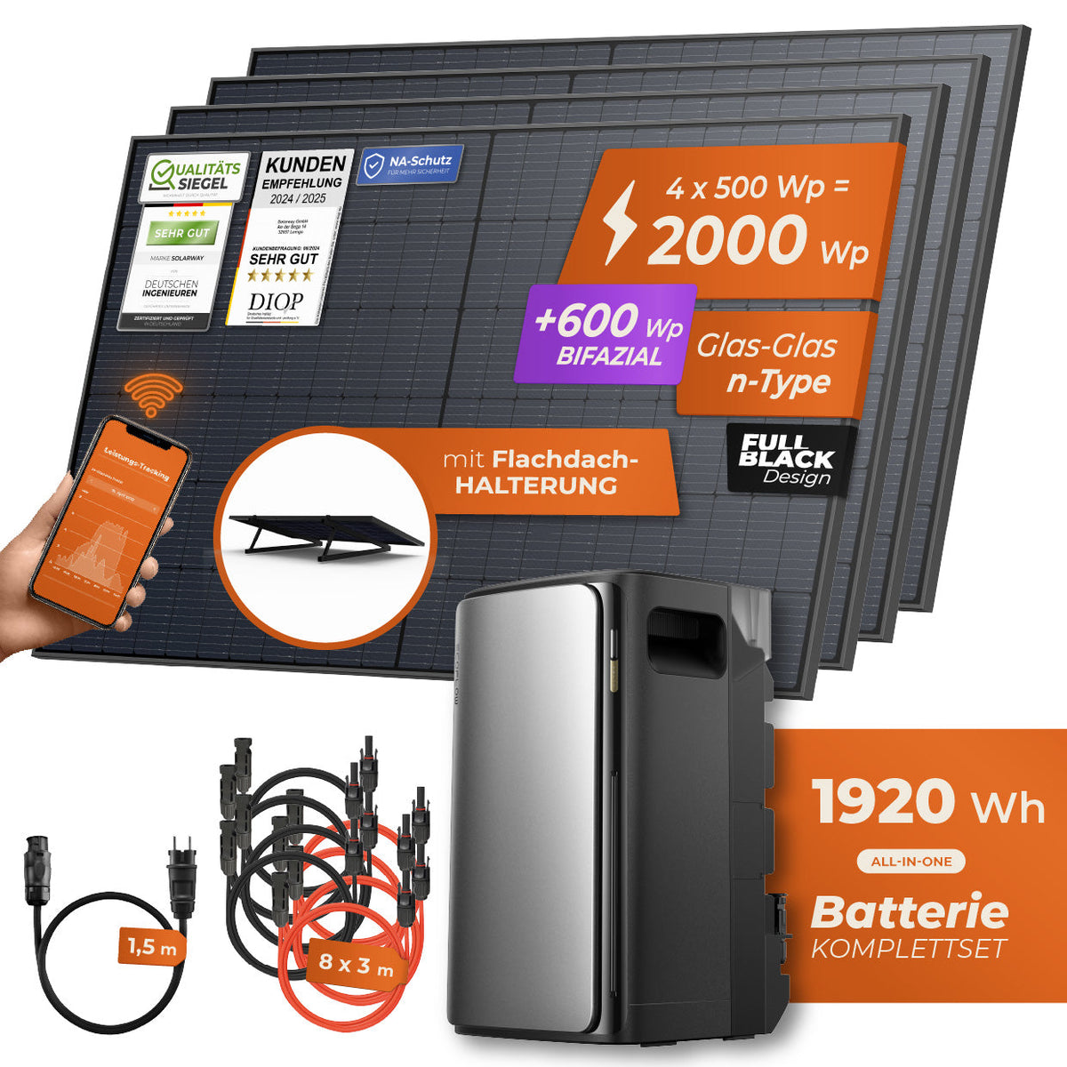 Balkonkraftwerk 2000 Watt Ultra mit EcoFlow STREAM Ultra Speicher – Produktansicht 13