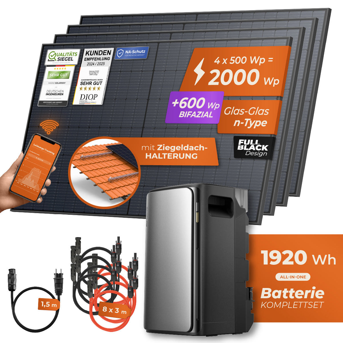 Balkonkraftwerk 2000 Watt Ultra mit EcoFlow STREAM Ultra Speicher – Produktansicht 15