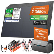 SOLARWAY Balkonkraftwerk 3680 Watt | Anker SOLIX Solarbank 3