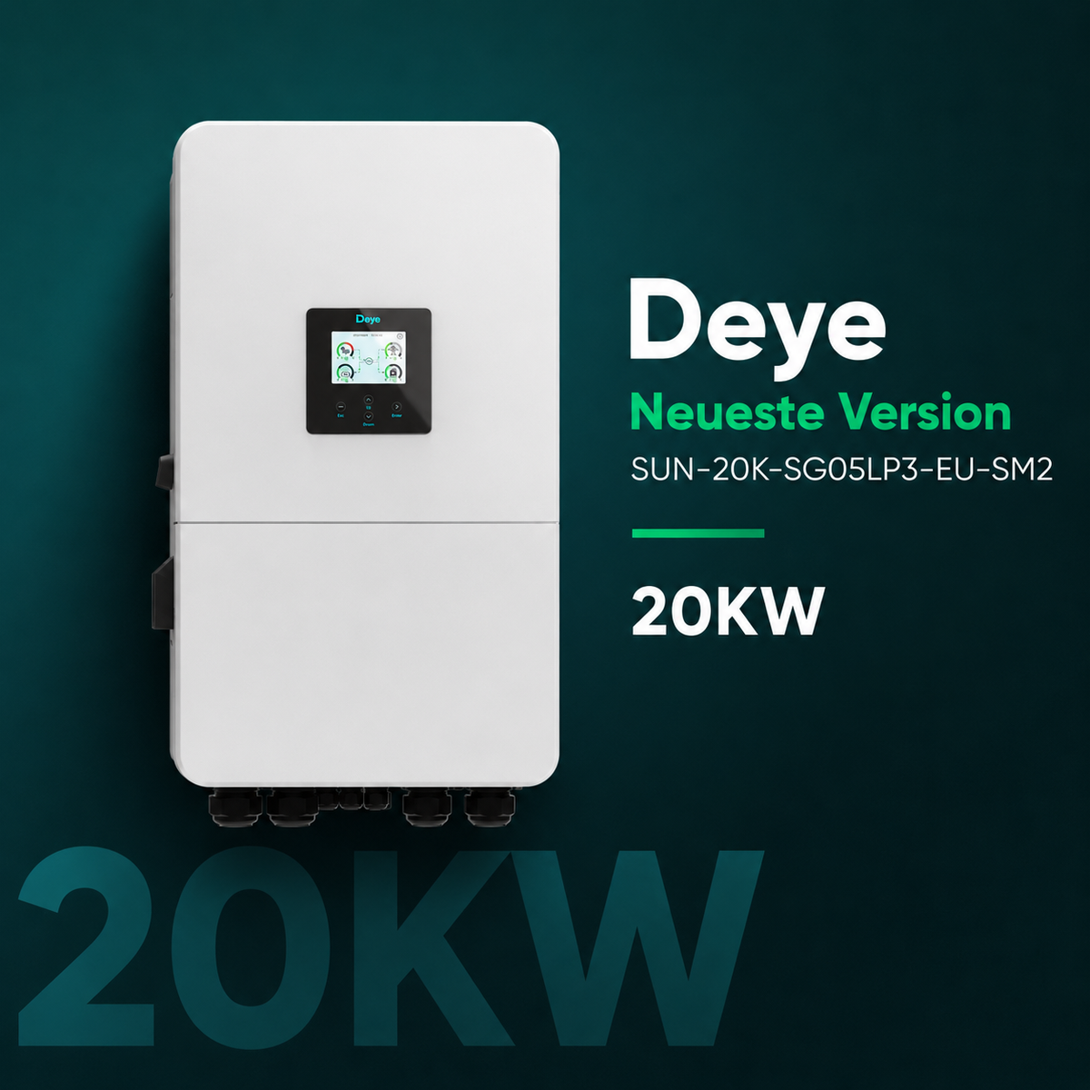 Deye SUN-20K-SG05LP3-EU-SM2 Hybrid-Wechselrichter 20 kW
