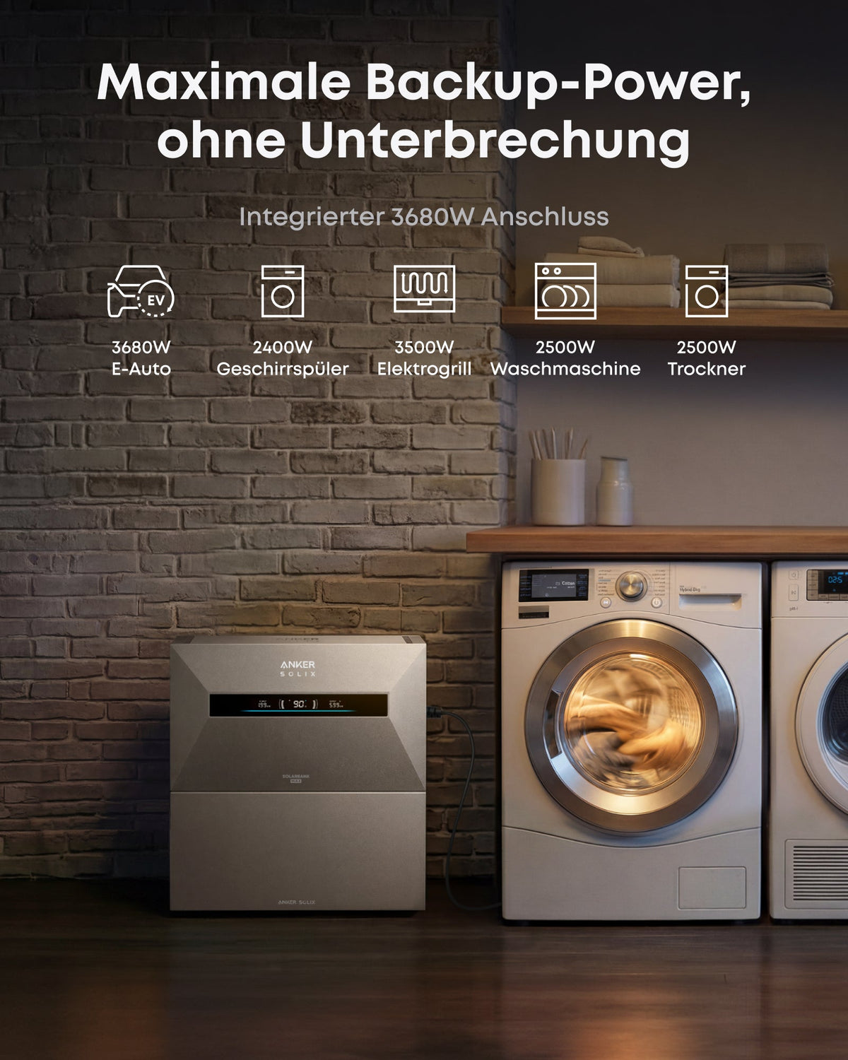 Anker SOLIX Solarbank MAX AC | 7000 Wh Speicher