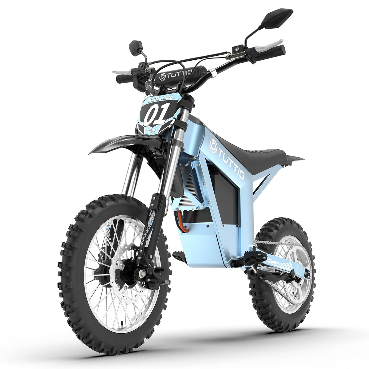 Tuttio Soleil01 GB Electric Dirt Bike with Rearview Mirrors