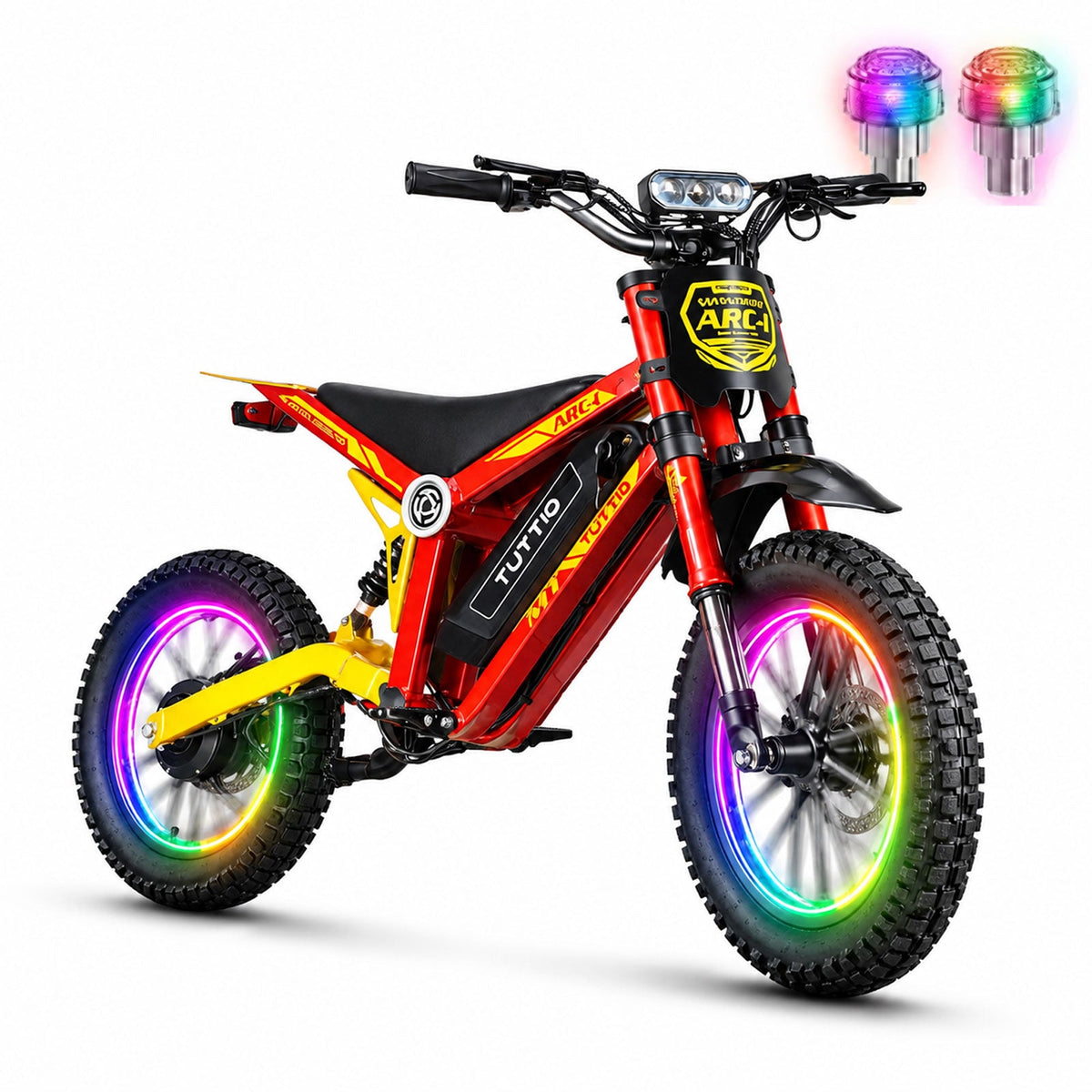Tuttio ARC-I Kids Electric Bike with Led Flash Tire Cap Light