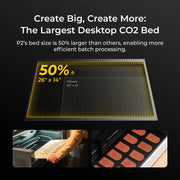 xTool P2S 55W - CO2 Desktop Laser Cutter Class 1