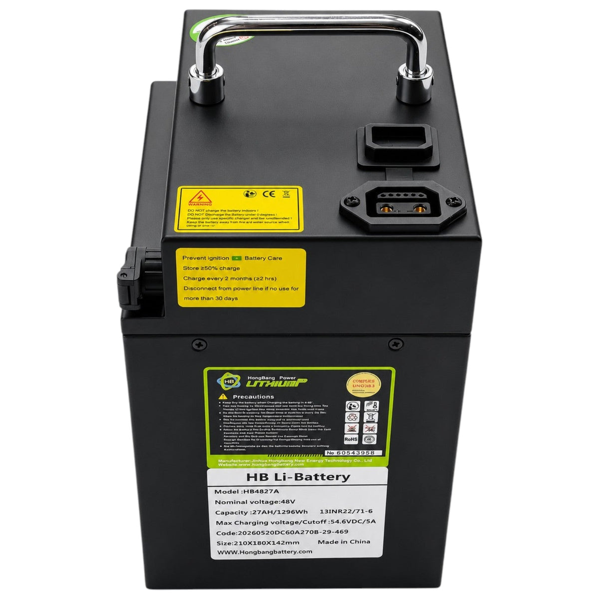 TUTTIO Soleil01 Ebike 27Ah Extended Range Battery Upgrade Kit (Battery + 3A Charger)