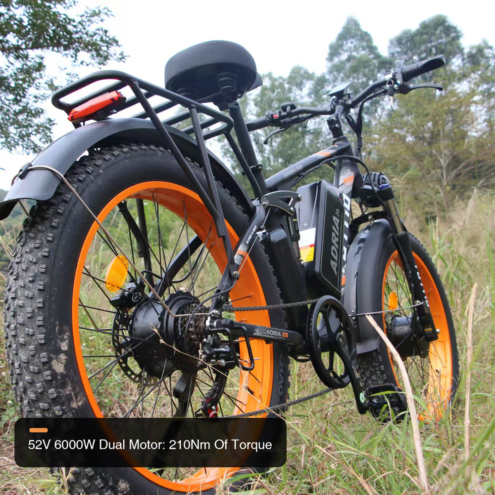 Tuttio Adria26 5000W Electric Bike With Mirrors For Safer Daily Riding