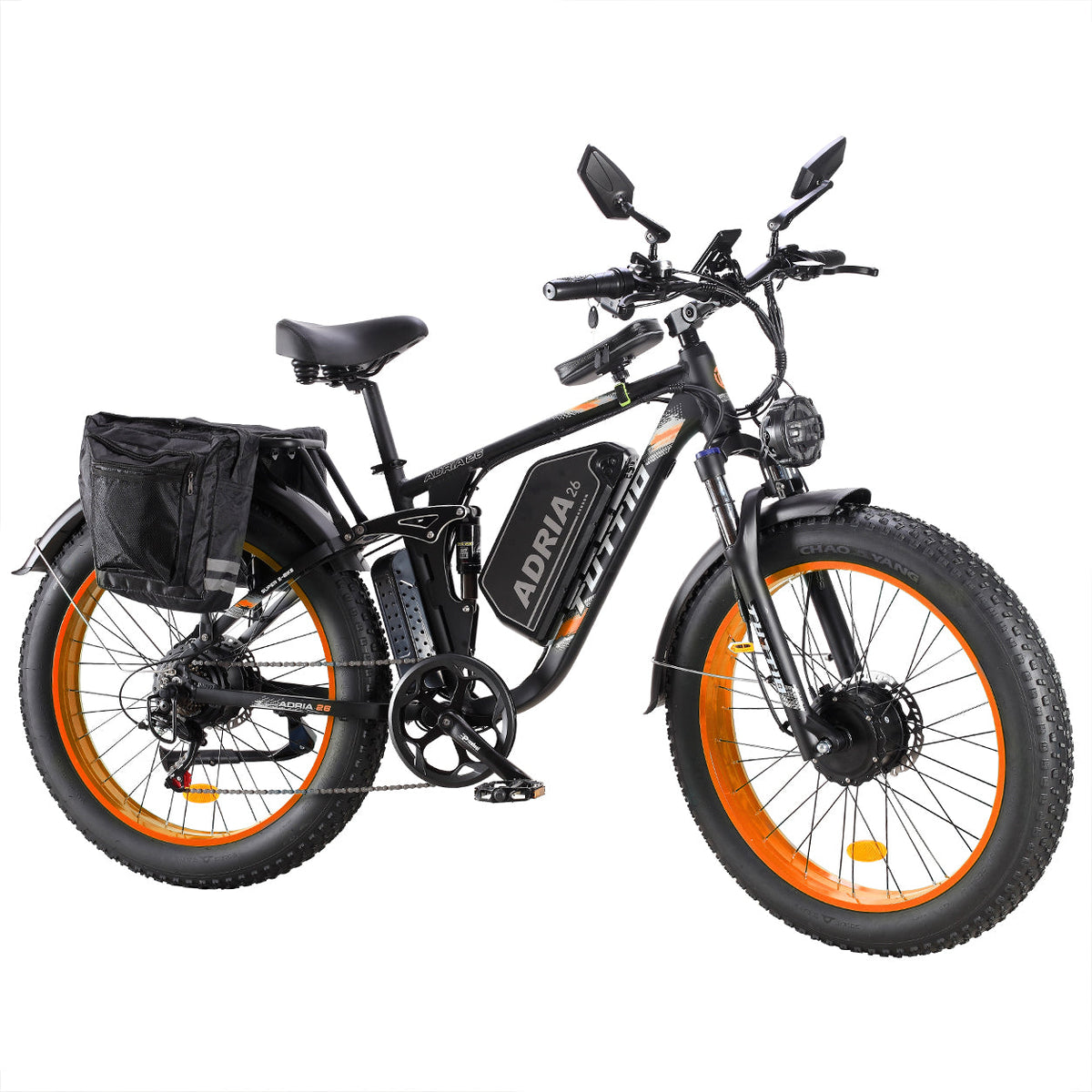 Tuttio Adria26 Orange Dual Motor Electric Bike