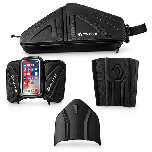 Tuttio ICT Ebike Hard Shell Storage Bag Set for Frame & Top Tube & Rear Rack